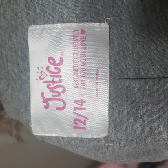 Justice 12/14 brown faux fur vest zip up - Picture 14 of 15